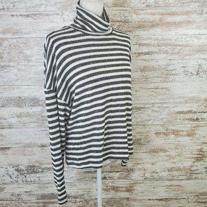 Sanctuary Black/White Stripe Long Sleeve Nikolai Striped Top